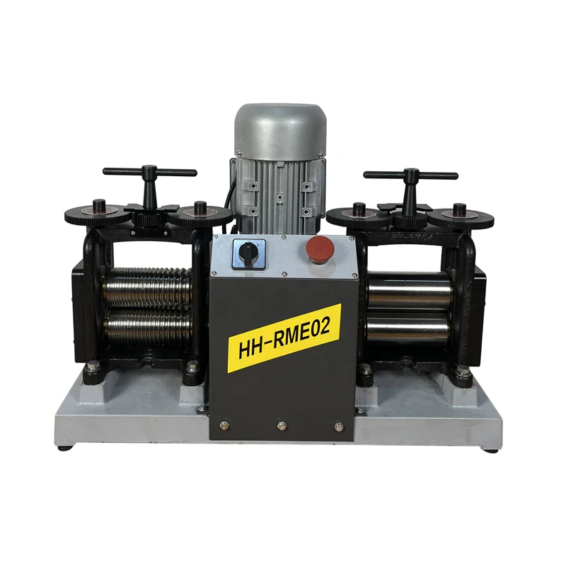 

Wire Plate Metal Roller Laminator 2HP Double Head Electric Rolling Mill Machine