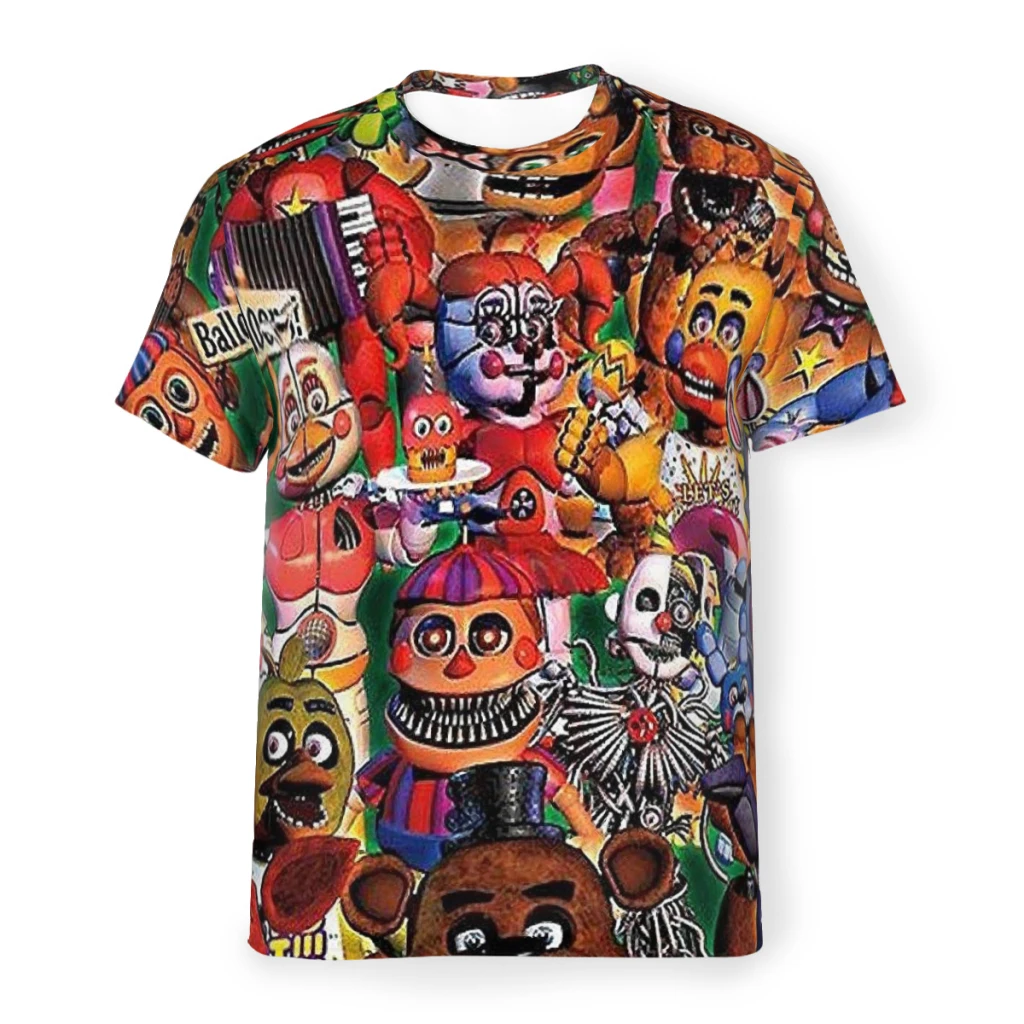 FNAF Game Unique Polyester TShirt  Top Quality New Design Thin T Shirt Stuff