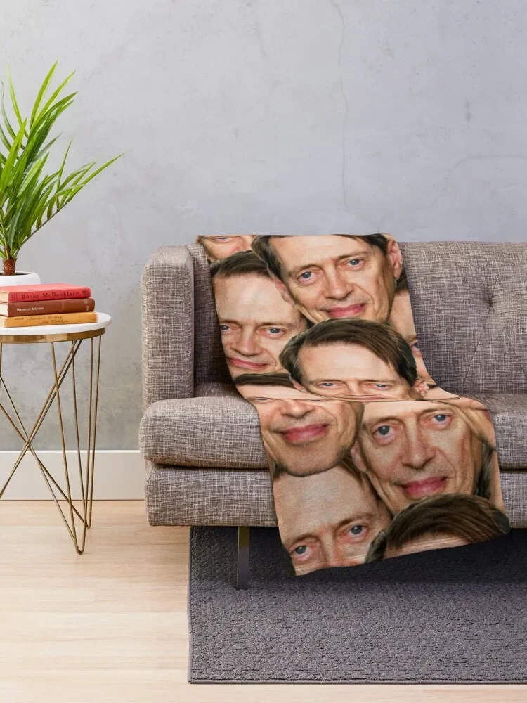 Steve Buscemi trending Head Design Throw Blanket halloween Decorative Throw Bed linens Blankets