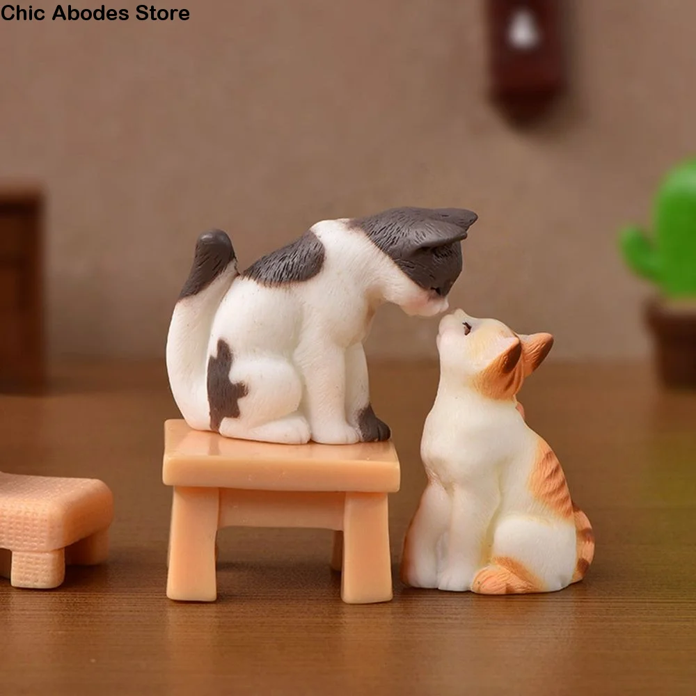 Terrarium Decoration Dollhouse Animal Model Small Statue Miniature Figurines Micro Landscape Fairy Garden Ornament Home Decor