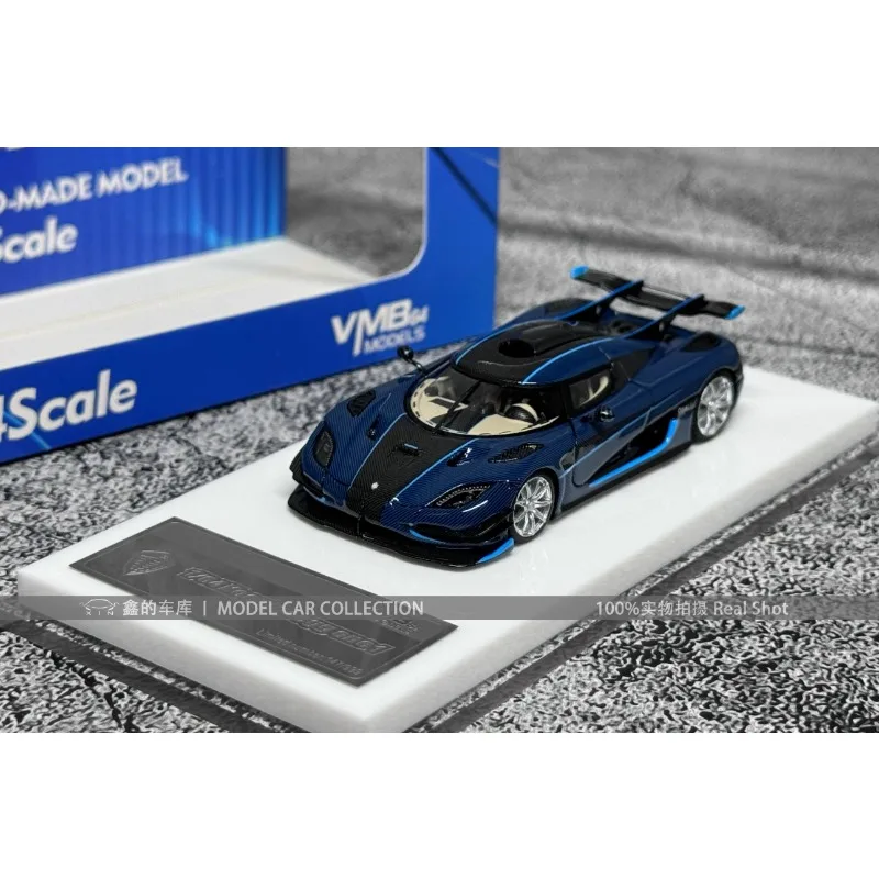 1:64 ONE1 블루 카본 다이캐스트 수지 슈퍼카 모델 컬렉션 장식품, 어린이 장난감, 성인 장식.