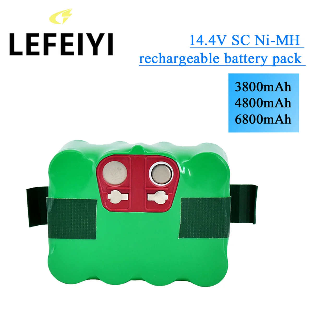 

14.4V SC Ni-MH Rechargeable Battery Pack 3.8/4.8/6.8Ah Vacuum Cleaner Sweeping Robot for KV8 XR210 XR510 XR210A XR210B XR510B XR