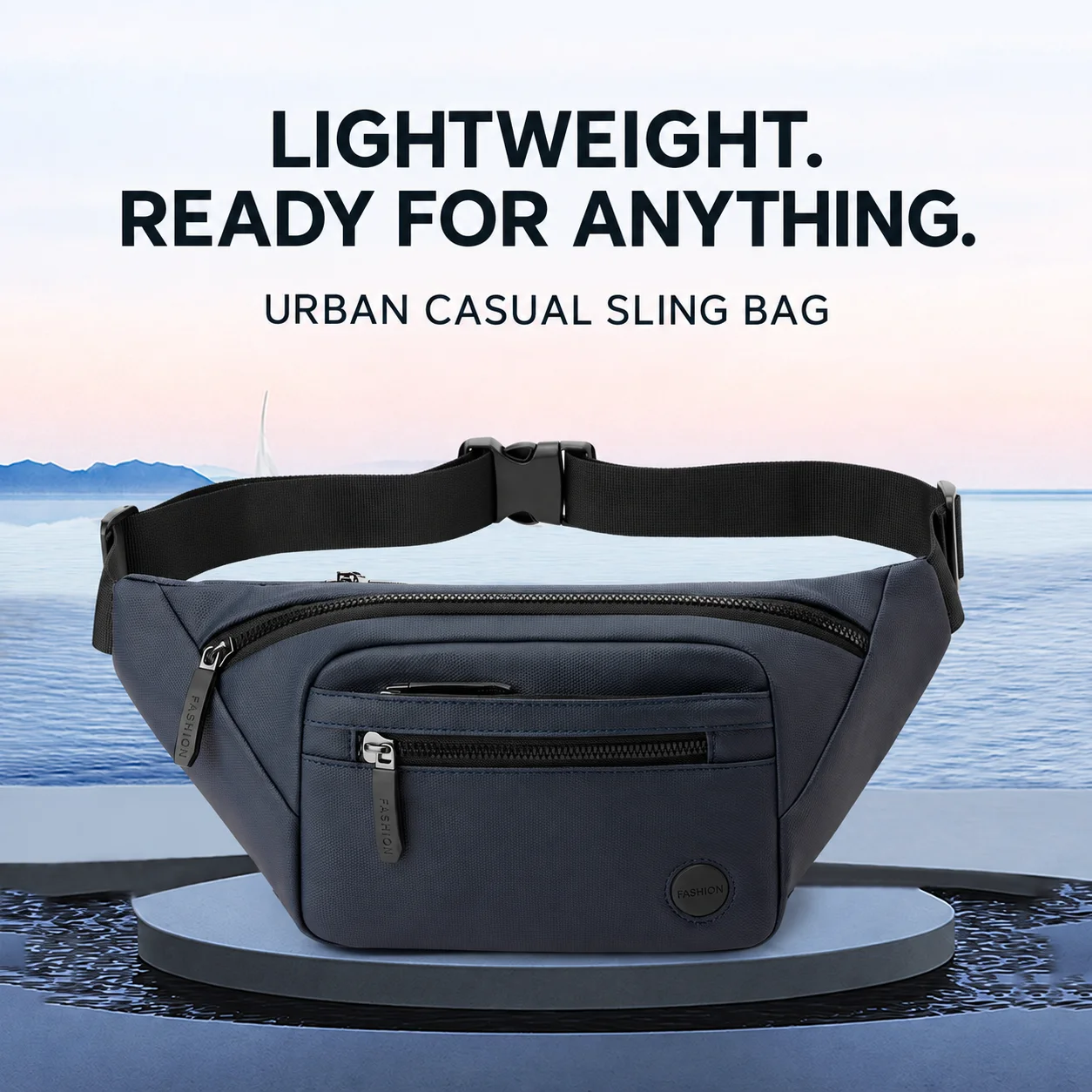Crossbody Bag Multi Compartment Fanny Pack Unisex Waist Pack Casual Casual Waist Bag For Casual Shopping Daily Essentials Hiking
