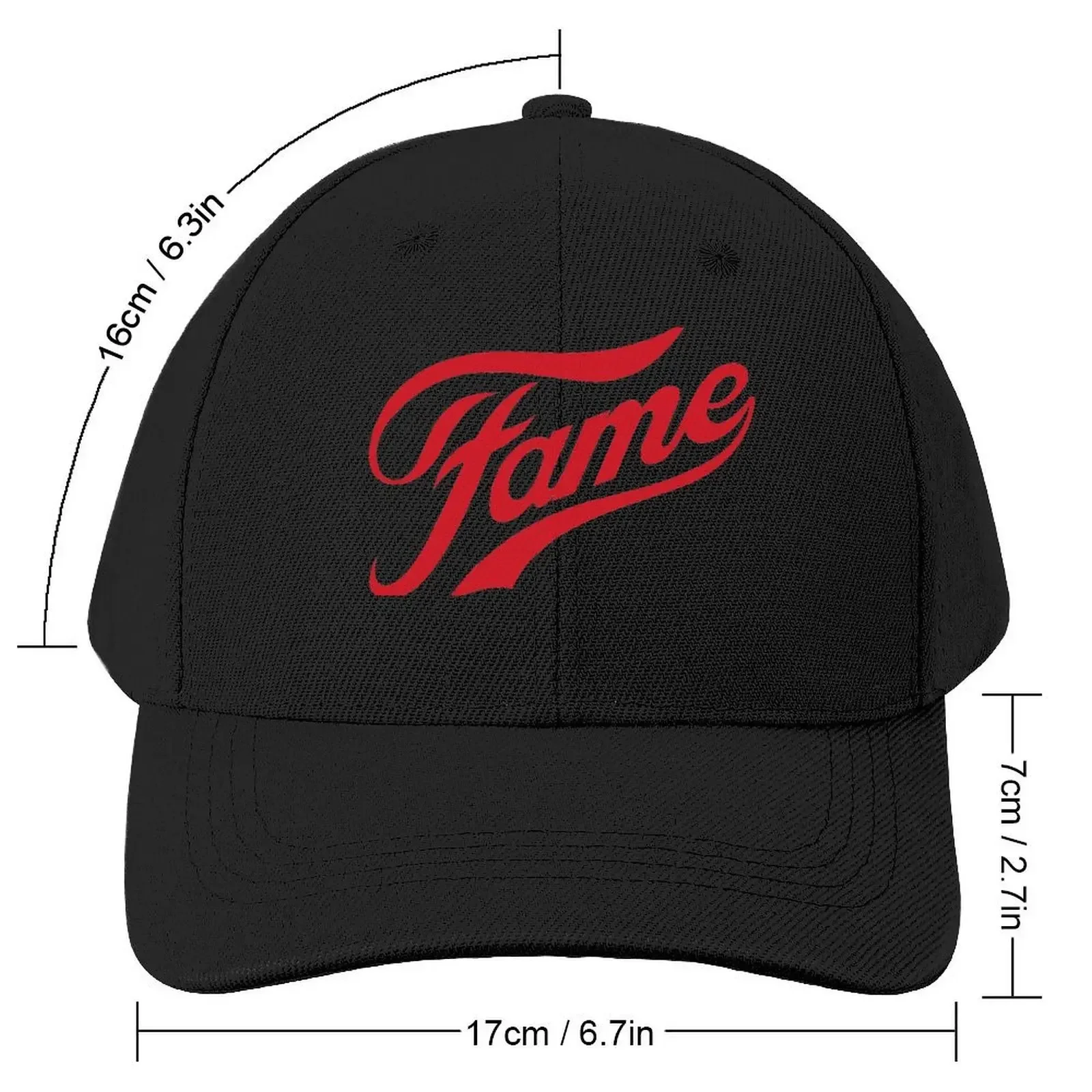 Fame! Remember my name, I'm gonna live forever Baseball Cap Gentleman Hat Hat Man Luxury Streetwear Boy Child Women's