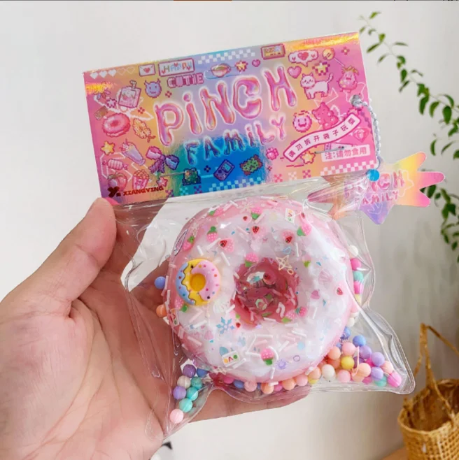 Doughnuts, waffles, shapes, pinching, music, creative simulation, food toys, soft rubber, stress relieving, venting toys, cute d