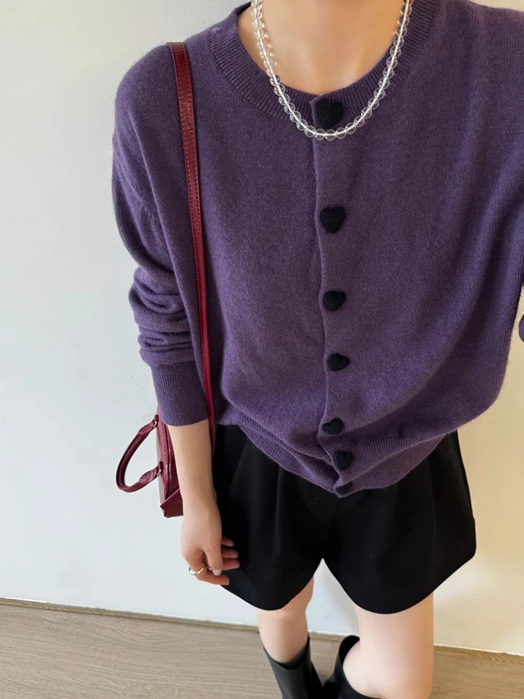 Herbst Winter Camere Gestrickte Offene Strickjacke Lange Sve runde Ne Bequeme Weiche Haut-Freundliche Pullover Mantel Koreanische Sle