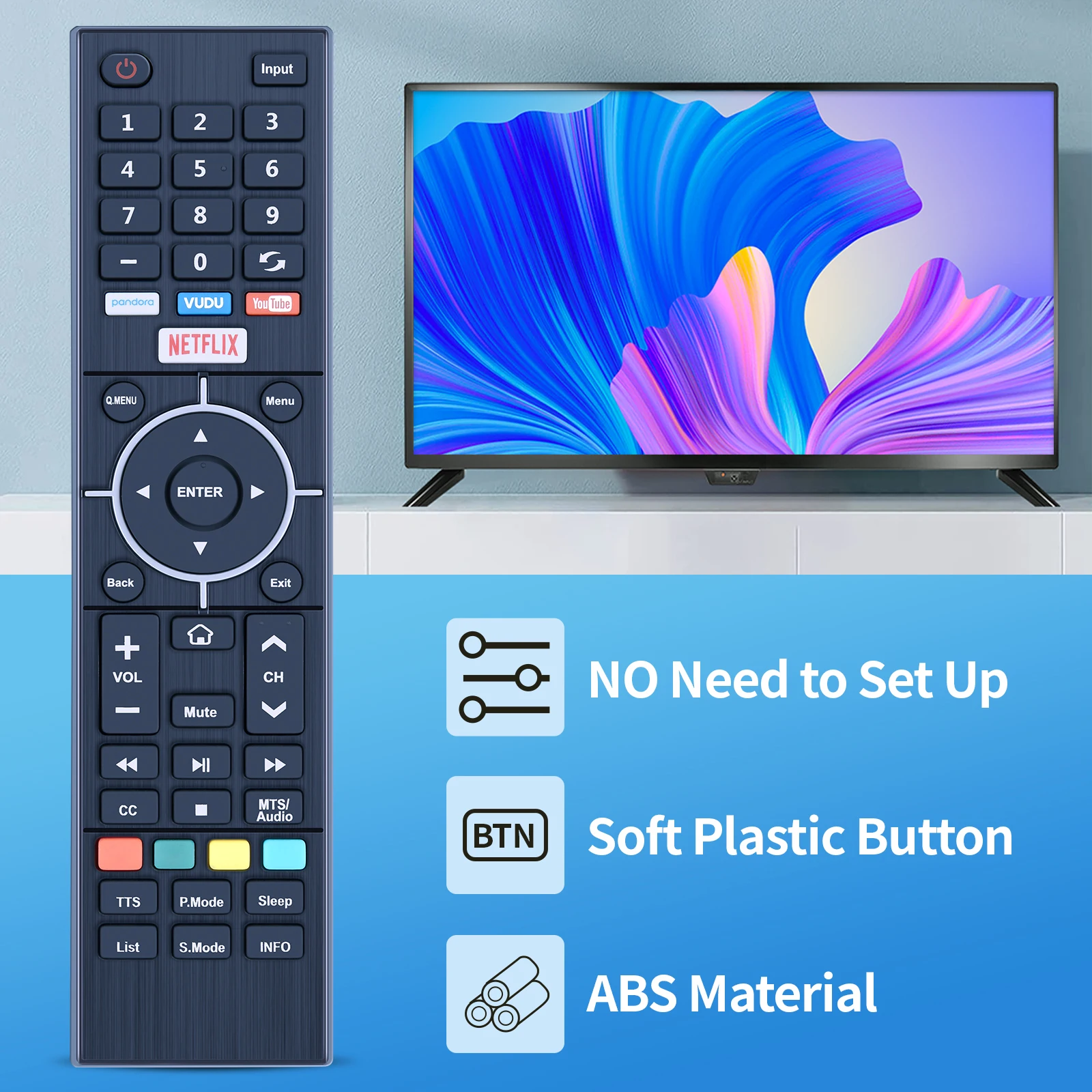 Neue Fernbedienung für Seiki Smart TV SC-32HK700N SC-40FK700N SC-55UK700N