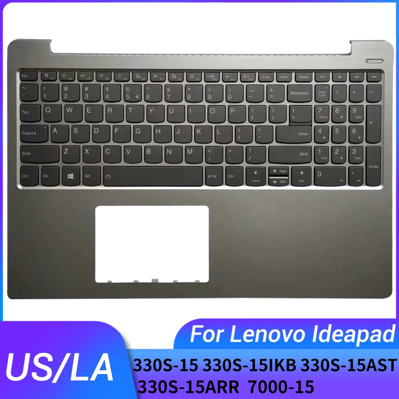 

NEW for Lenovo ideapad 330S-15 330S-15ARR 330S-15IKB 330S-15AST 7000-15US/Latin/Spanish laptop keyboard palmrest upper cover