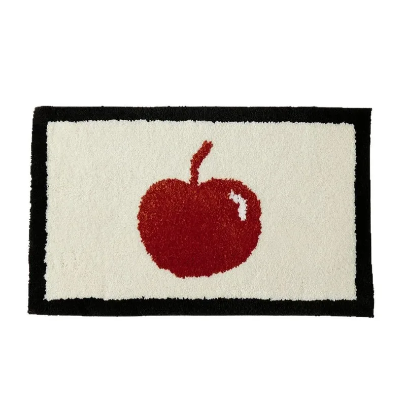 VIKAMA Non Slip Soft Fleece Rug Korean Style Warm Cozy Bedroom Bathroom Entrance Hall Home Decor Carpet Mat