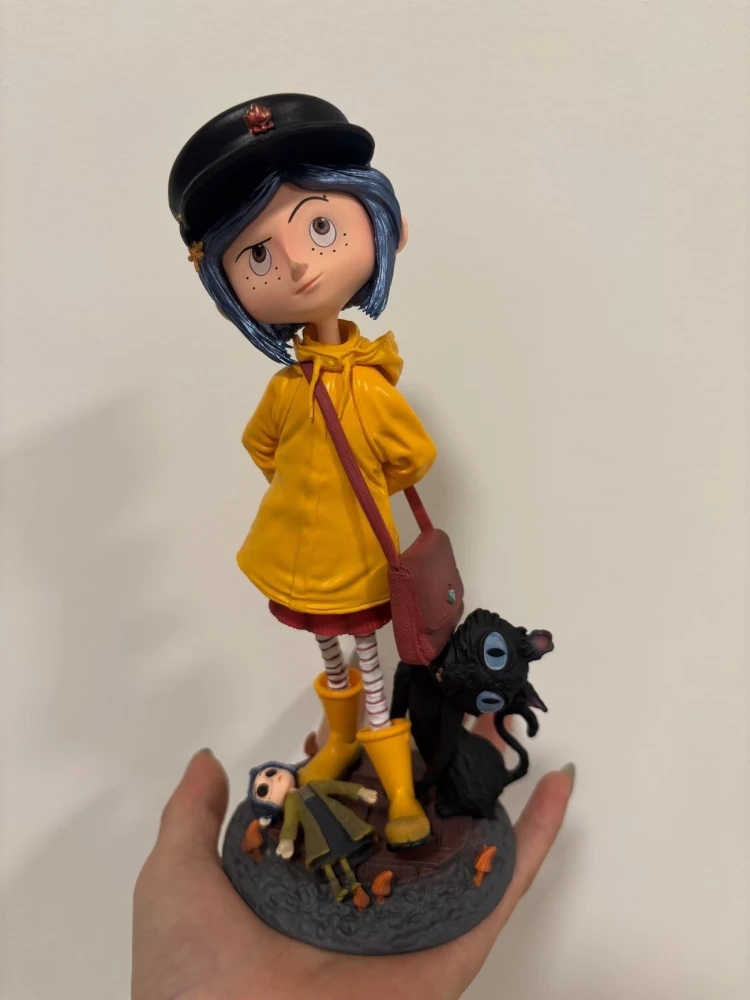 Coraline Actionfigur, 7 Zoll, Filmversion, gelber Regenmantel, Sammlerstück, PVC-Modell, Dekoration für Sammler, ideales Geschenk – Detail 6