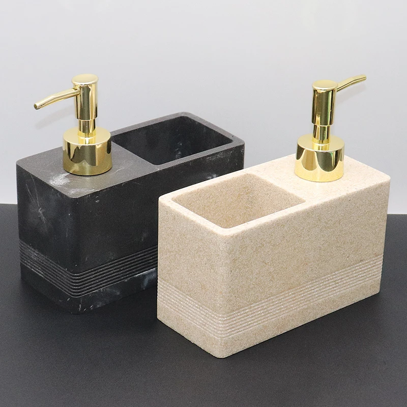 ขวดอีมัลชั่นเรซิ่นสไตล์ยุโรป ลายหินอ่อนเทียม ใช้เป็นที่จ่ายสบู่เหลวอเนกประสงค์ ขวดเก็บของใช้ในบ้าน ขวดสบู่ล้างมือ