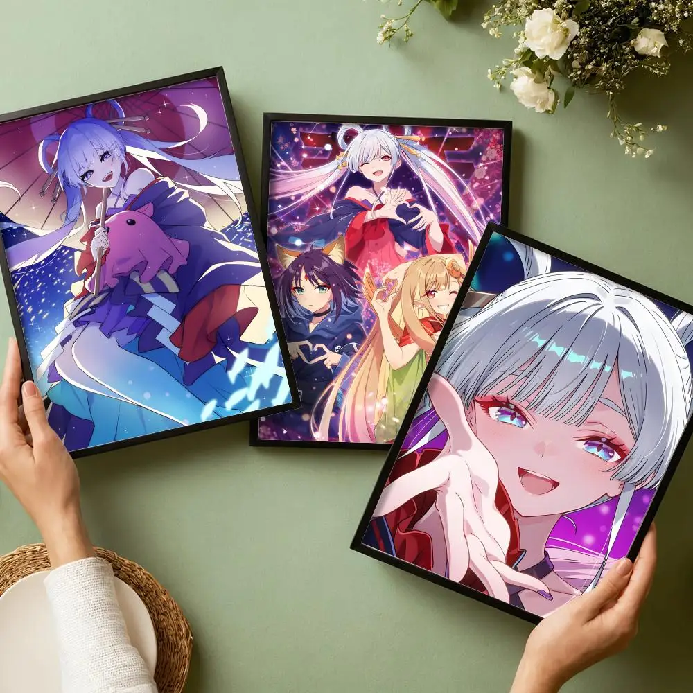 Anime C-Cosmic Princess Kaguya Poster Decorative Wall Art Stickers Mural Photo Print for Home Living Room Hallway Decor