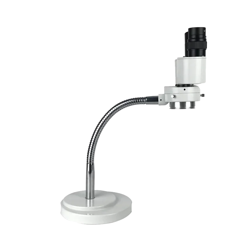 2024 High Quality RX-6D teech Lab 8X Binocular Stereo Microscope Adjustable Hose with LED Ring Light