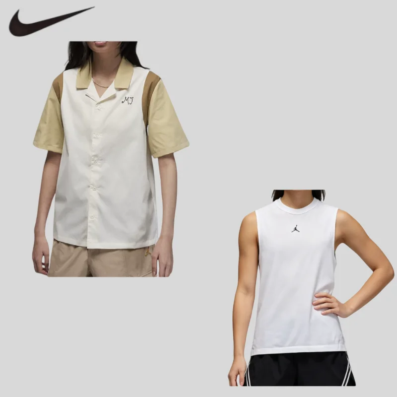 

Nike 2Pcs Athletic Short Sleeve Shirt Vest Mens All Day Jogging Casual OutfitFN5857-100+DZ3341-133