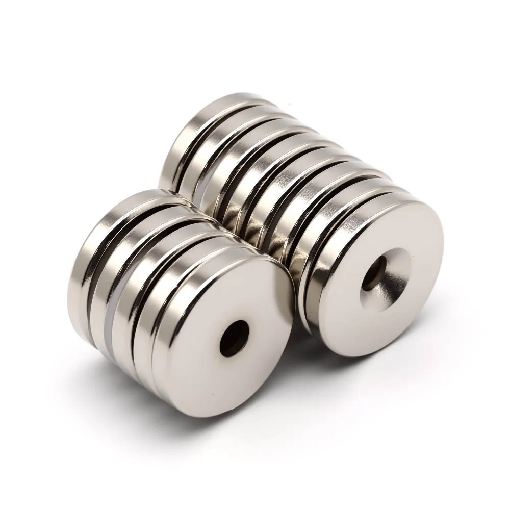 30x5-6mm Supersterke Neodymium magneet N35 NdfeB Permanente magnetische imanes Rond met gaten Krachtige magneten Koelkast - afbeelding 2