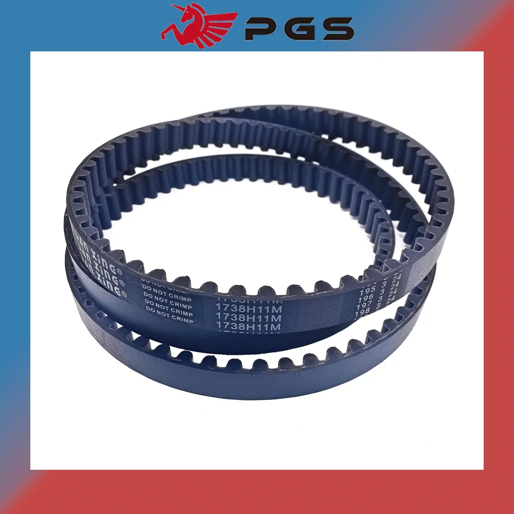 Original Mitsubishi Motorcycle Drive Belt, Mitsuboshi Sanxing Brasagem De Carbono, PGS 1738H11M, QJ150-2K Shan150 1738-11M-18