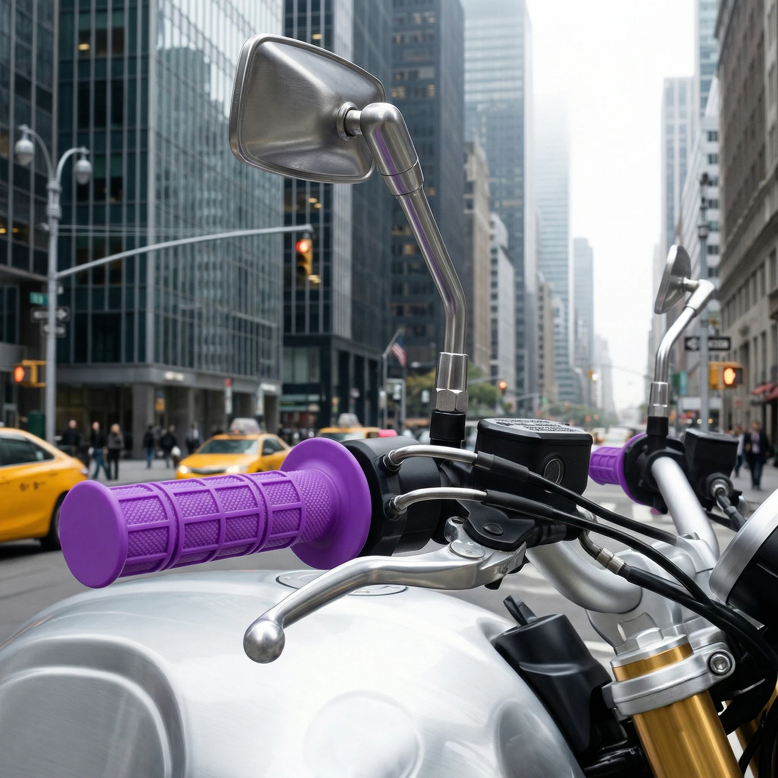 

Motorcycle Comfort Hand Handlebar Grip 7/8 Inch 22mm 24mm Rubber Handle Grips Accessories for Motocross Scooter Dirt Bike