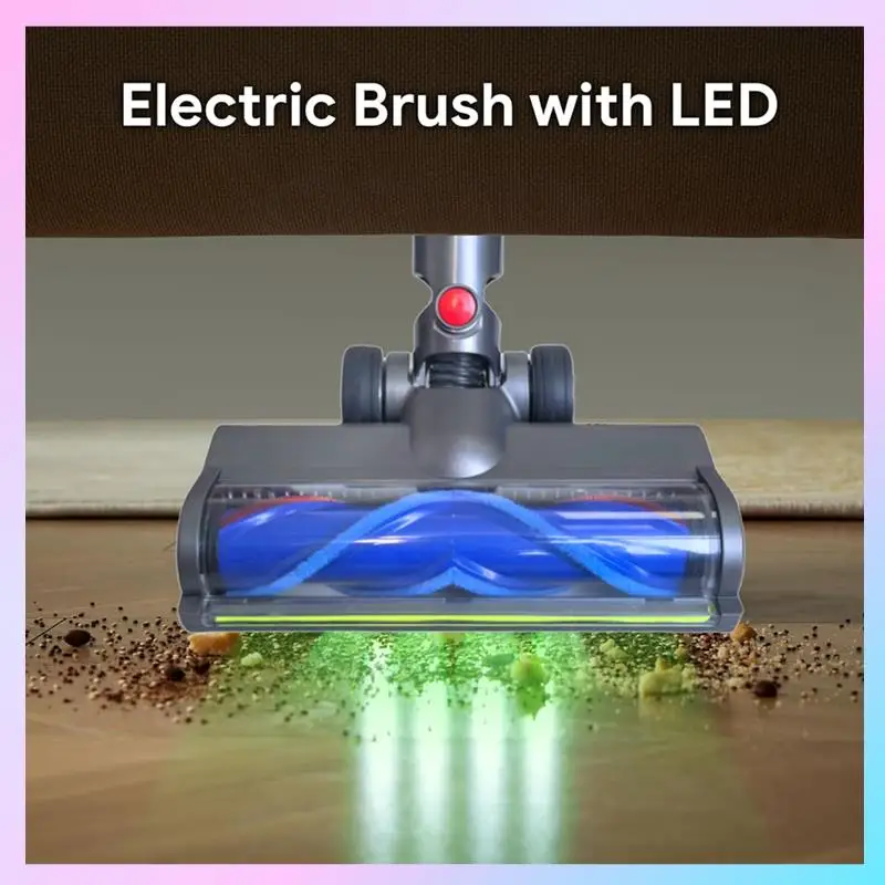 

ABRG-Для Dyson V7 V8 V10 V11 V15 Вакуумные насадки с зелеными светодиодными фонарями для паркетного пола V-образная щетка с щетиной