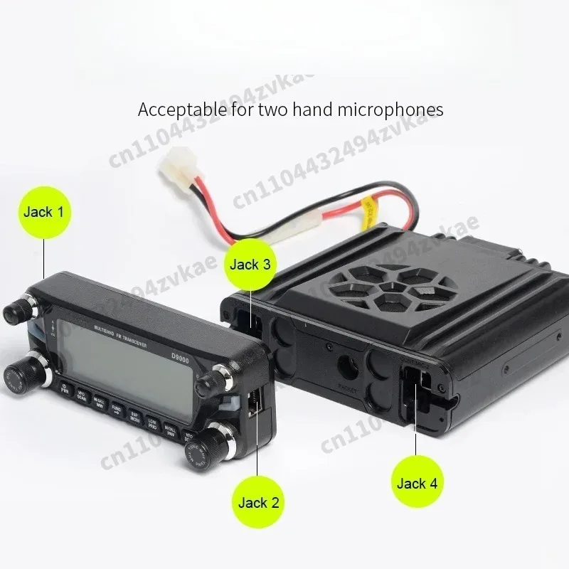 D9000 Dual Band Car Mobile Radio 50W Amateur Radio Car Walkie Talkie Aviation Band AM Reception Relay Function