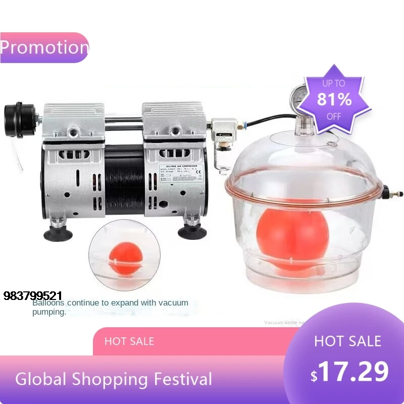 

1842230W-65L-88Kpa мобильныйálскияige lembutose industrielle Vakuumpumpe Labor-Saugen leise Unterdruck-Vakuumpumpe