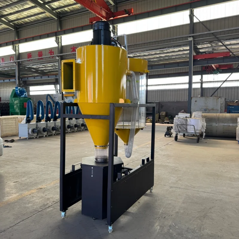 Low-Maintenance Dual-Stage Cyclone Dust Collector for Wood Workshop Sawdust Removal