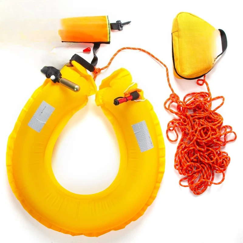 Rope throwing bag, professional water floating life rope, reflective throwing bag