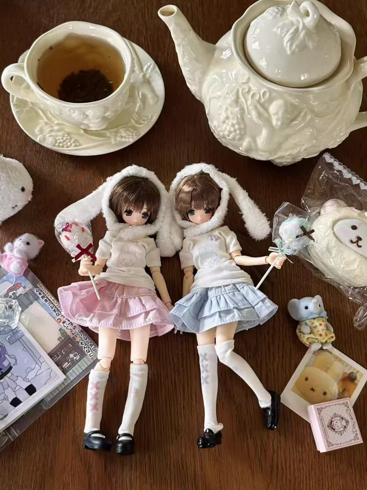

Doll Clothes For OB24 Azone Doll Accessories Sweet Pink Blue Purple Set Doll Dress Up Gift Diy Clothes(Only Clothes No Doll)