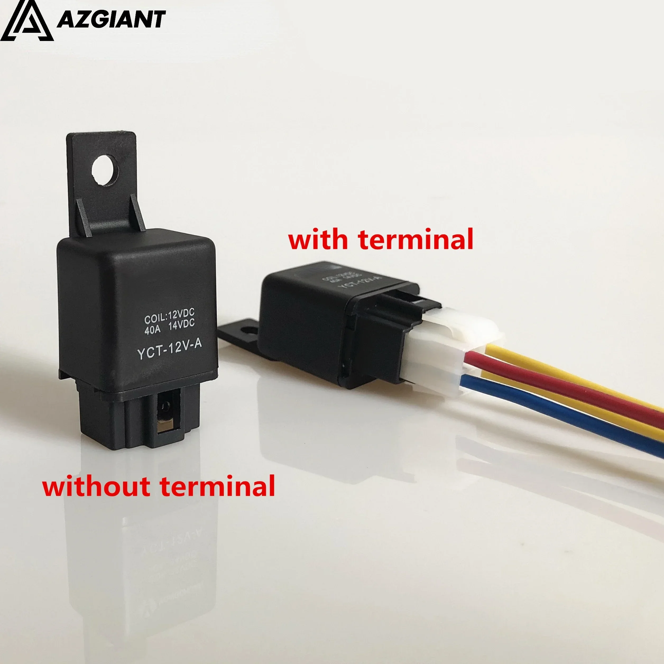 Automotive relay module 40A air conditioning A/C cooling electronic fan modified 4 foot socket plug waterproof 12v24v