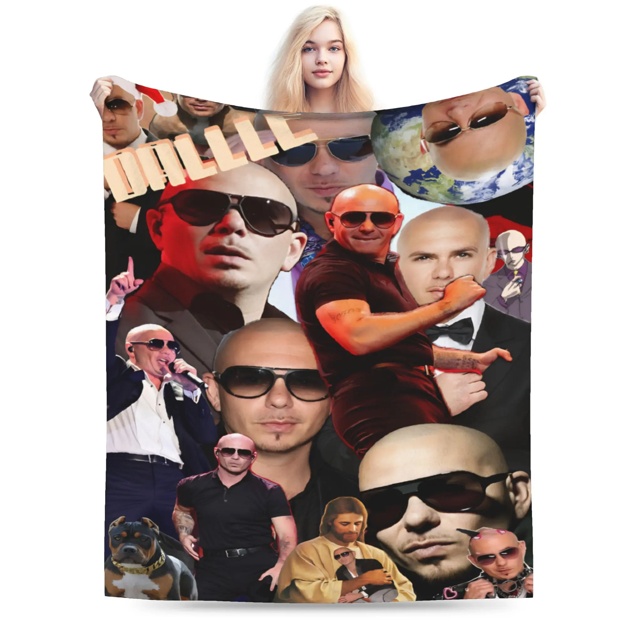 Pitbull On Tour Mr Worldwide  Blankets Super Soft Fleece Healing Gift  Throw Blanket Bedspread