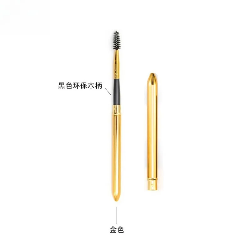 1pc 전문 눈썹 속눈썹 브러쉬 컨투어링 아이 브로우 아이라이너 메이크업 브러쉬 방수 울트라 파인 컬드 속눈썹 브러쉬