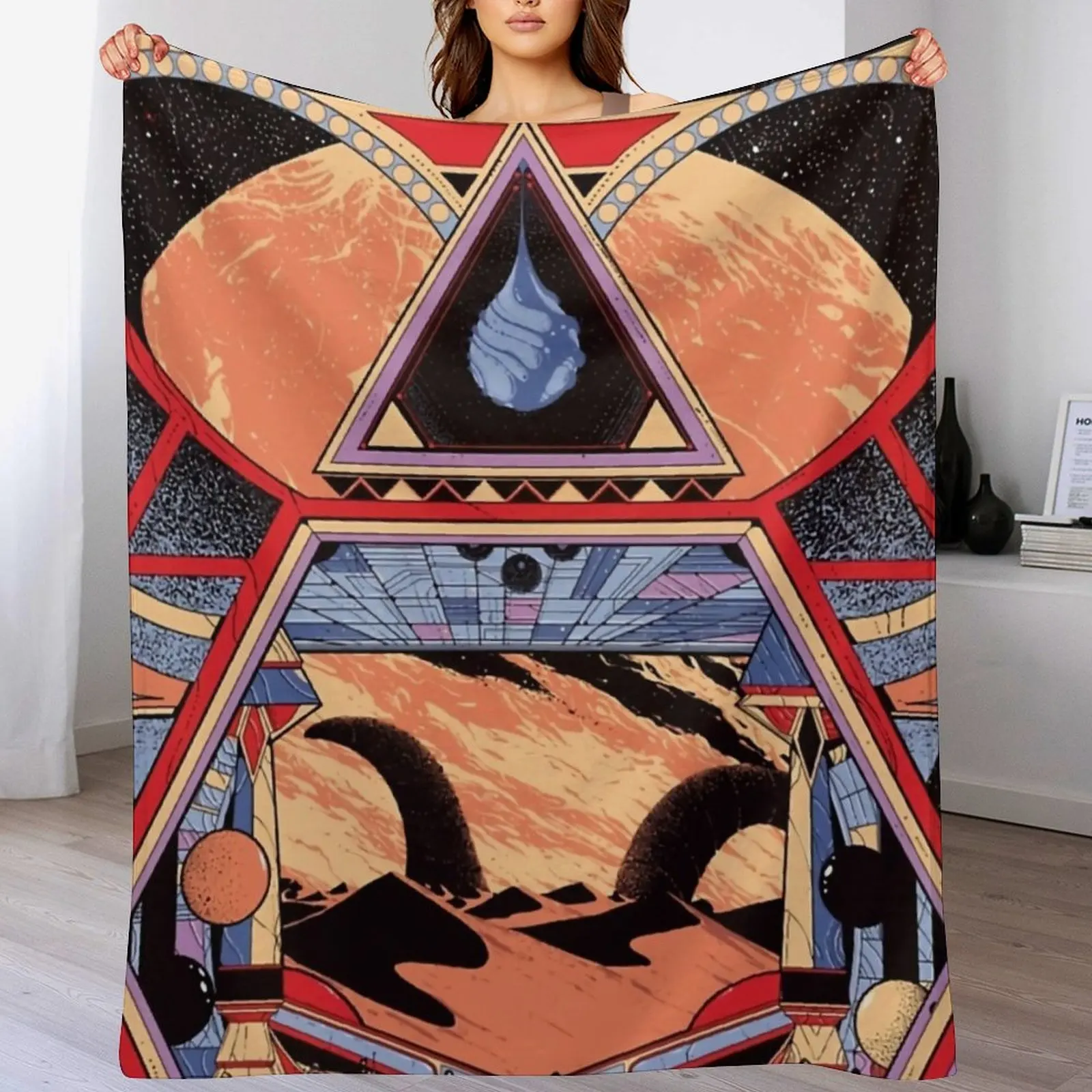

Jodorowsky's Dunes Throw Blanket Wrinkle Resistant Lightweight Blanket