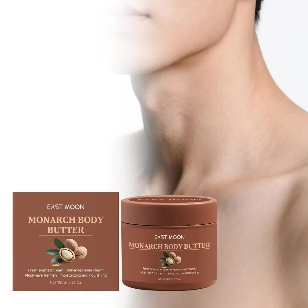 Crema al burro per il corpo profumata ai feromoni per gli uomini Colonia naturale Burro per il corpo Idratante Cura della pelle Miglior regalo per il padre maschio Fr H5E3