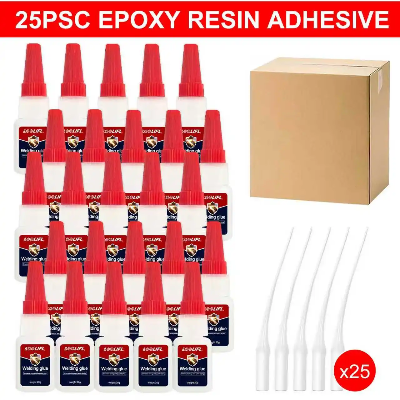 Superlijm Transparant 1- Sterke Lijm Snel Droogende Cyanoacrylaatlijm, Geschikt voor Hout, Rubber, Leer, Kunststof, DIY.