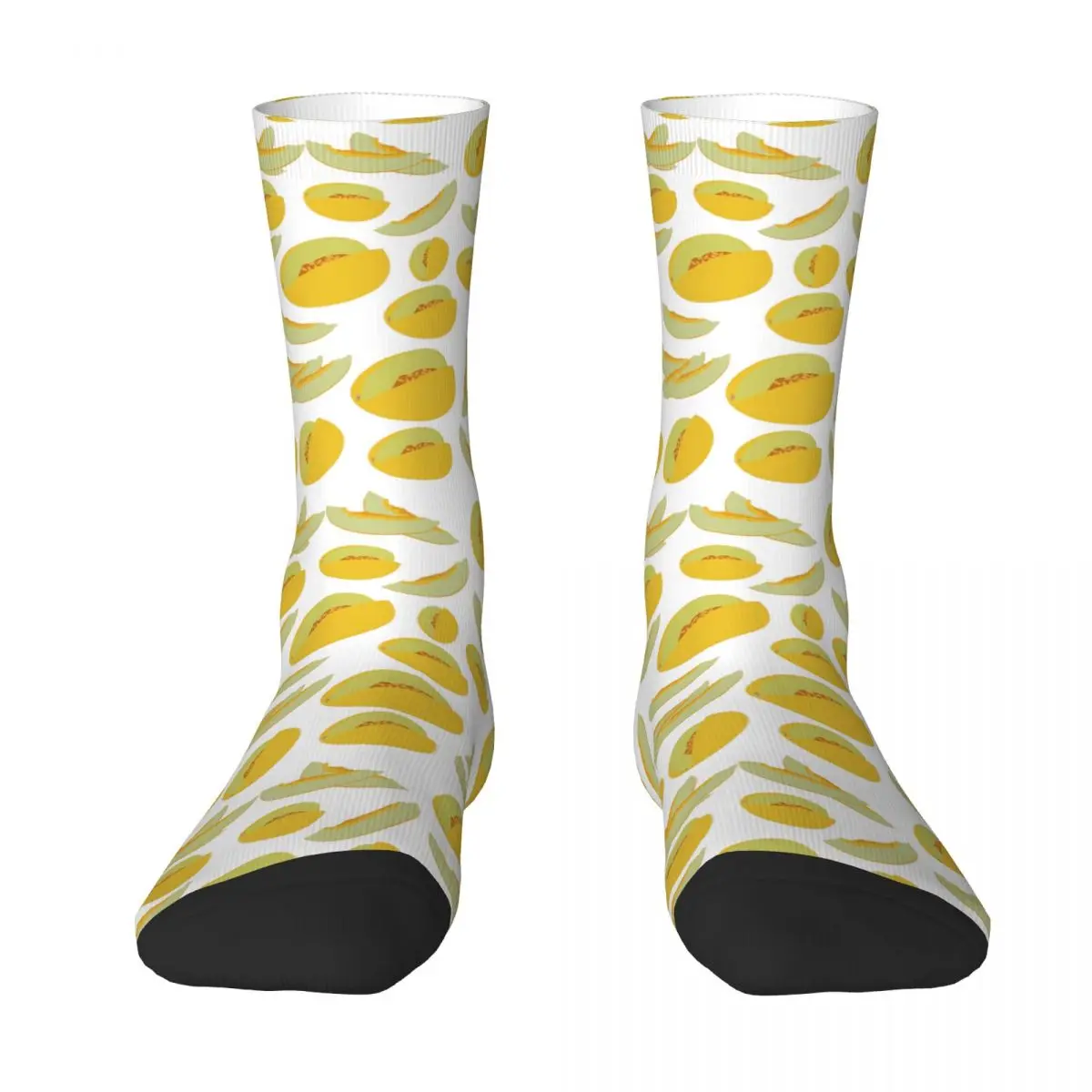 

Honeydew Melons Fruit Pattern Socks Harajuku High Quality Stockings All Season Long Socks Accessories Unisex Birthday Present