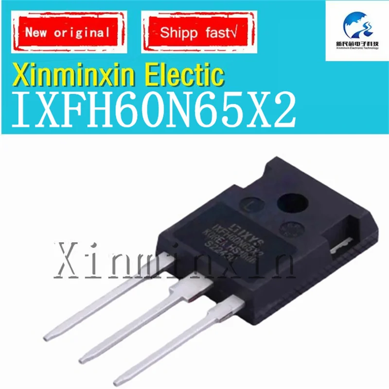 5pieces/lot IXFH60N65X2  60N65  TO-247 Field Effect Transistor (MOSFET) IC Chip New Original In Stock