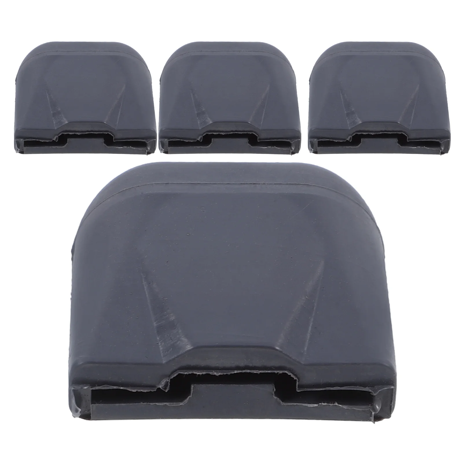 

4pcs TPR Sleeve for Utility Cart Wheels Replacement Dark Grey Durable Easy Install Compatible Shopping Carts Elevator Wheels
