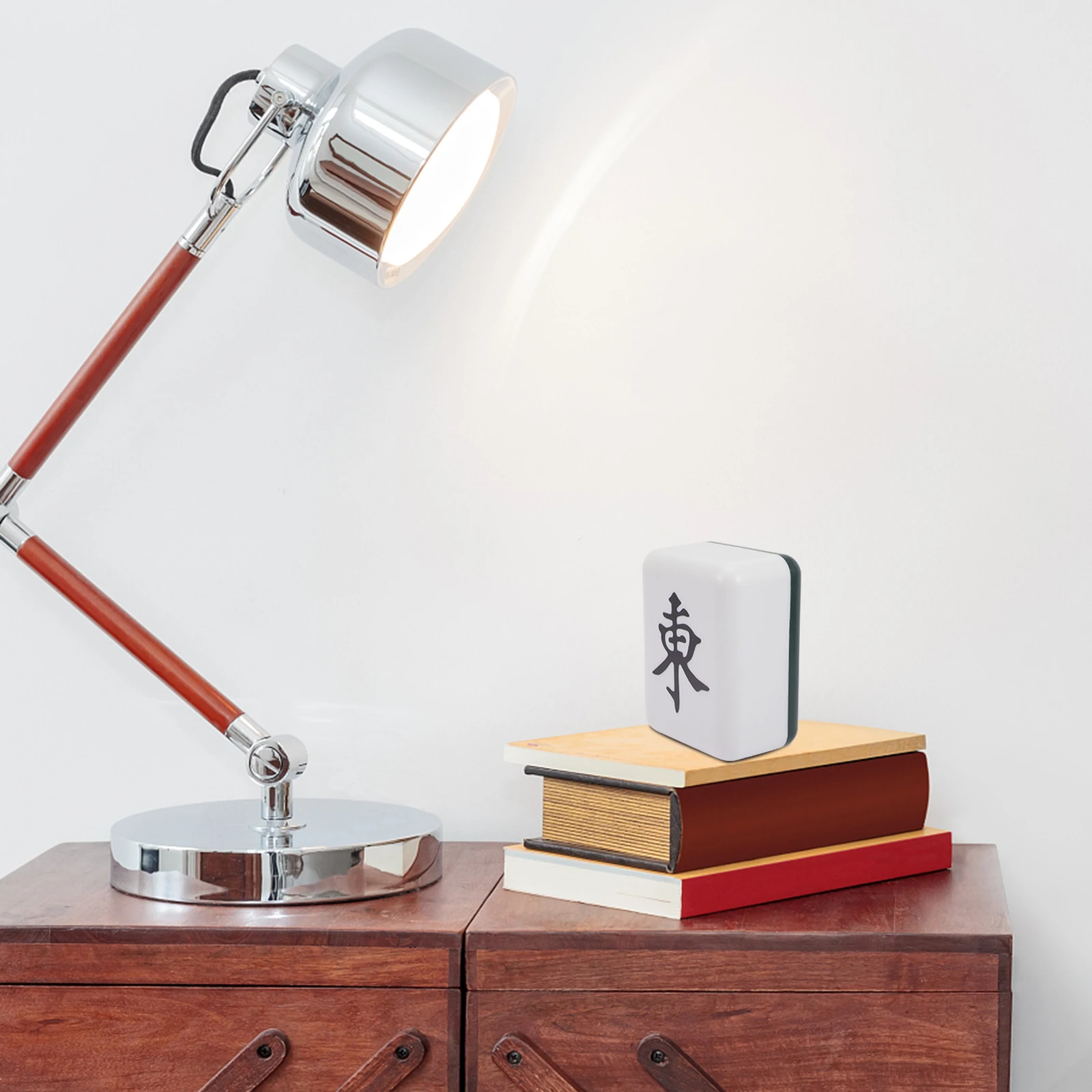 

Mahjong Night Lamp ABS Cartoon LED Small Bedside Light Vintage Home Decor Travel Creative Gentle Lighting Effect