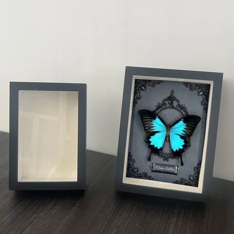 Black Butterfly Specimen Display Frame 2cm Hollow Display Frame Photo Frames Home Decor Shadow Box Frame Home Decoration