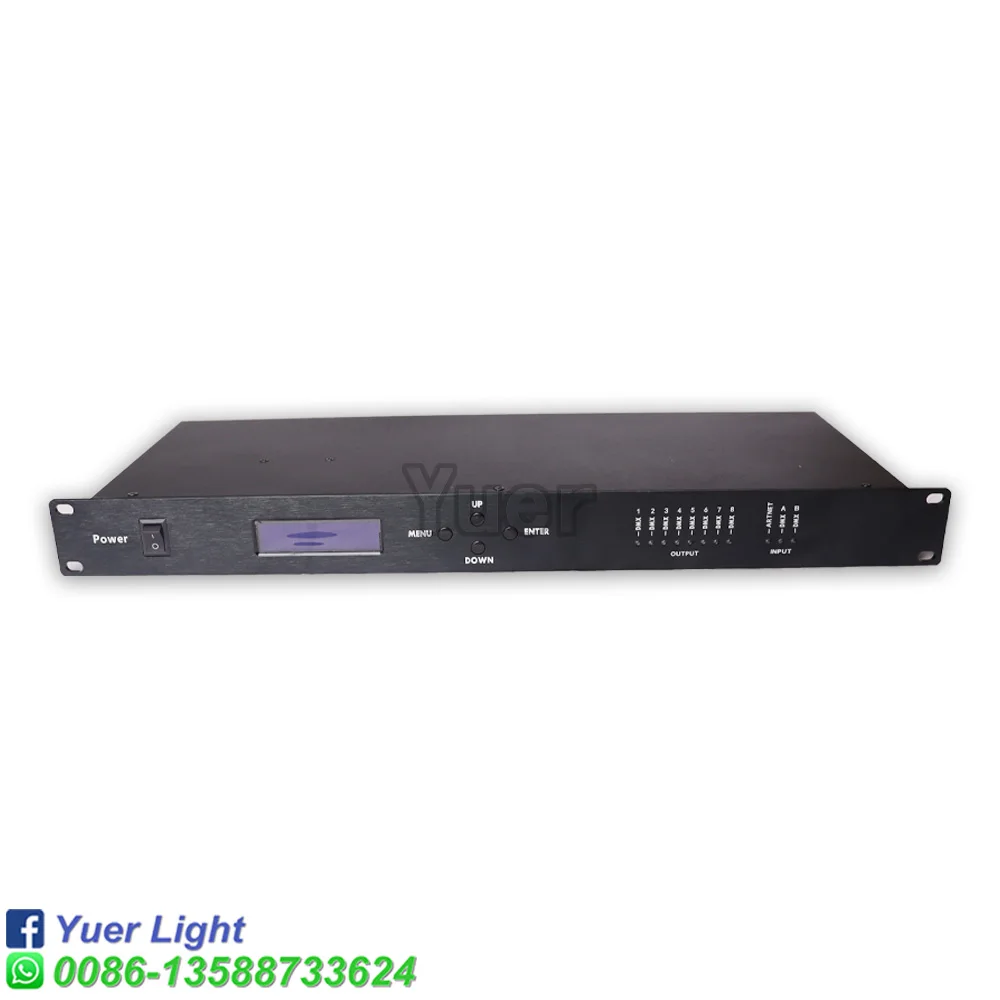 Imagem -03 - Yuer-conversor Artnet Dmx e Amplificador Dmx com Rdm Port Saída do Controlador de Iluminação Saída 4096 Canais