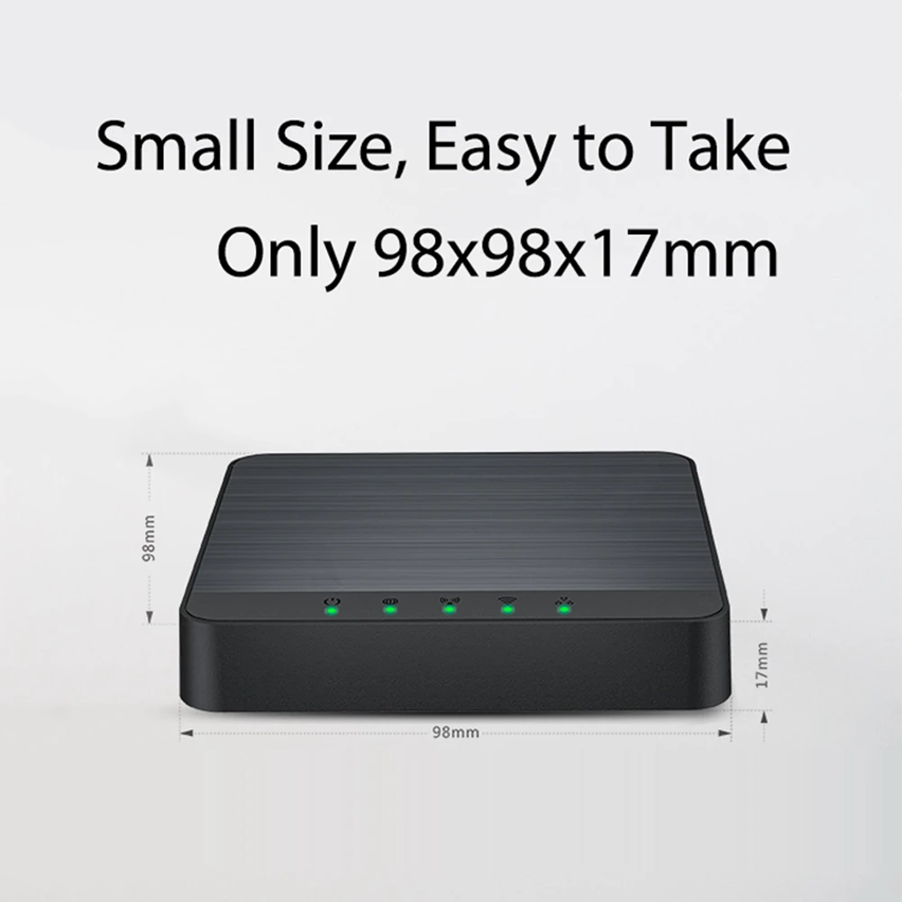 4G LTE Internet Router with Sim Card Slot Unlocked Mobile Hotspot Modem WiFi TypeC Port 300Mbps Wireless Lan