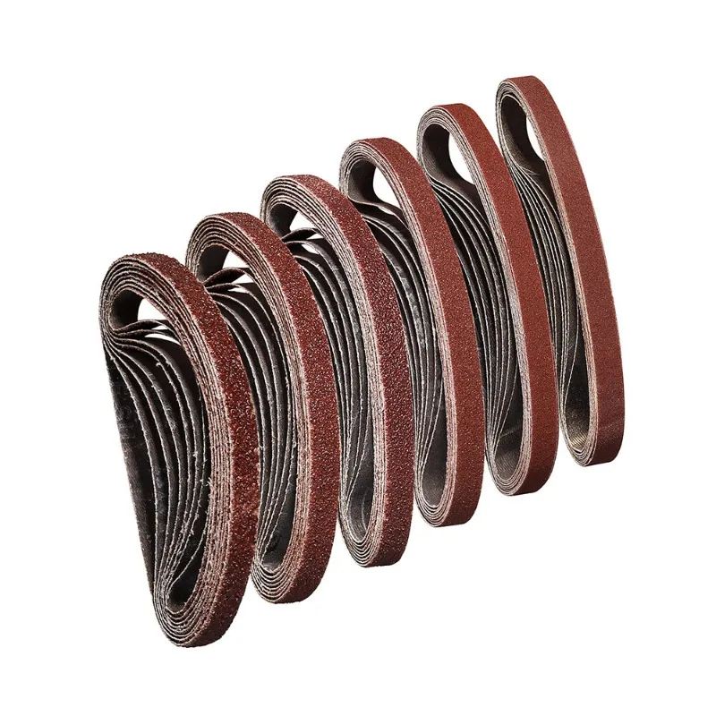 120pcs Sanding Belts Set Power Suit for Air Belt Sander 10x330mm Abrasive Grit 60/80/120 Polishing Sandpapers for Woodworking