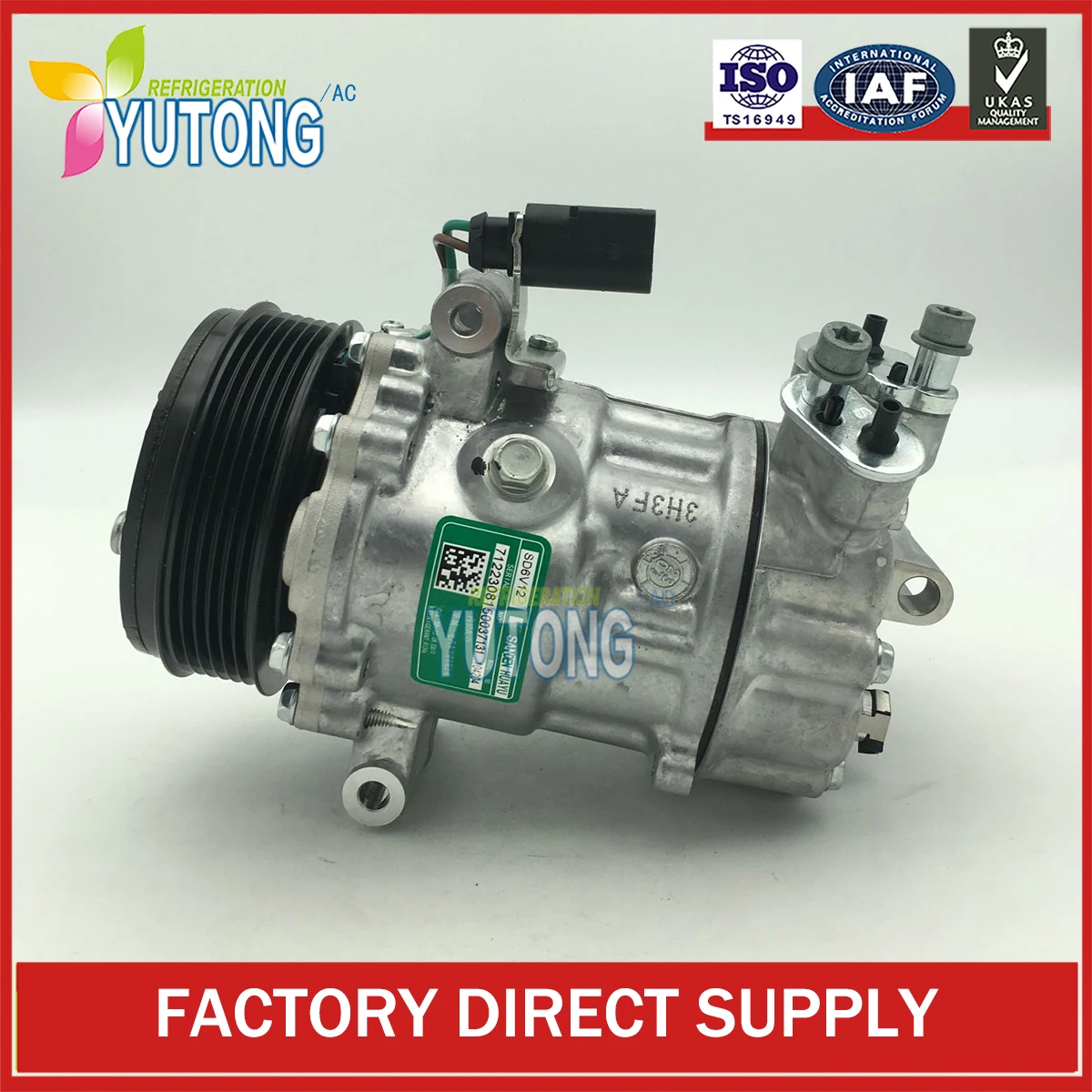 

SD6V12 14339N AC COMPRESSOR for 6RF820803B 6RF820803 6R0820803A 6R0820803B VW POLO SKODA FABIA RAPID 6RF820803A