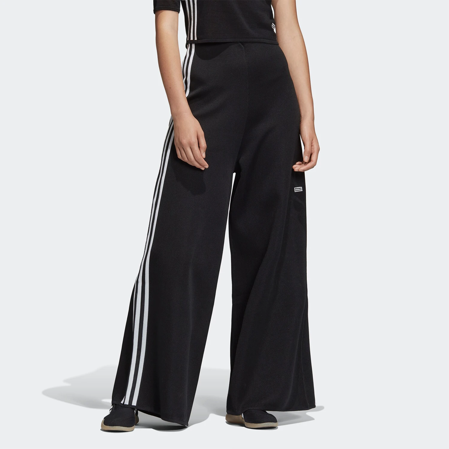 Adidas Authentic Three Leaves Women's Sports Casual Fashion Trend Flared Pants DU7290