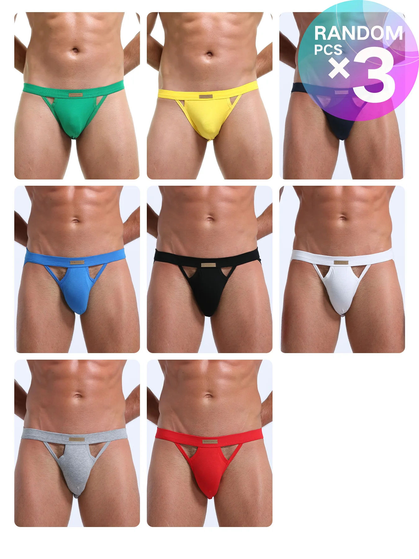 

Сексуальное мужское нижнее белье, стринги, трусы с открытой спиной, хлопковые Homme, слипоны, домашние трусы Cuecas с U-образной сумкой, случайная акция, 3 шт.