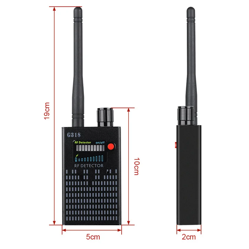 Imagem -05 - Detector de Sinal sem Fio Monitoramento Anti Roubo Segmentação Câmera Espiando Rastreamento de Localização Gps Proteger a Privacidade G318