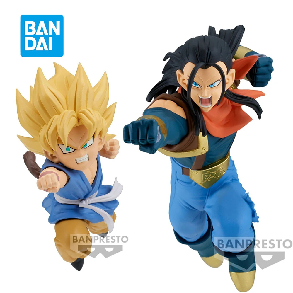 Original Banpresto Dragon Ball GT Match Makers Son Goku SSJ Super Ju-Nana Gou Anime Figure Pvc Model Toys Collectible Gift 16Cm