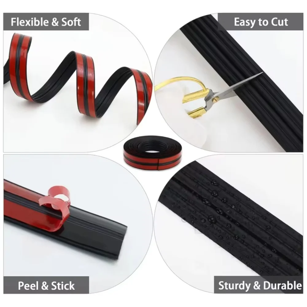 1 قطعة 78.74inX1.57in عصا حافة الحائط حامي ، حراس الزوايا الداخلية والخارجية ، زخرفة قولبة ذاتية اللصق للطاولة ، إطار الباب