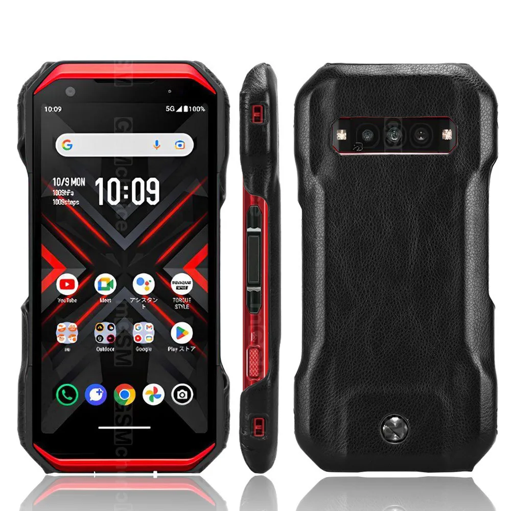 Étui de luxe en cuir PU pour Kyocera Torque G06, coque arrière rigide pour téléphone