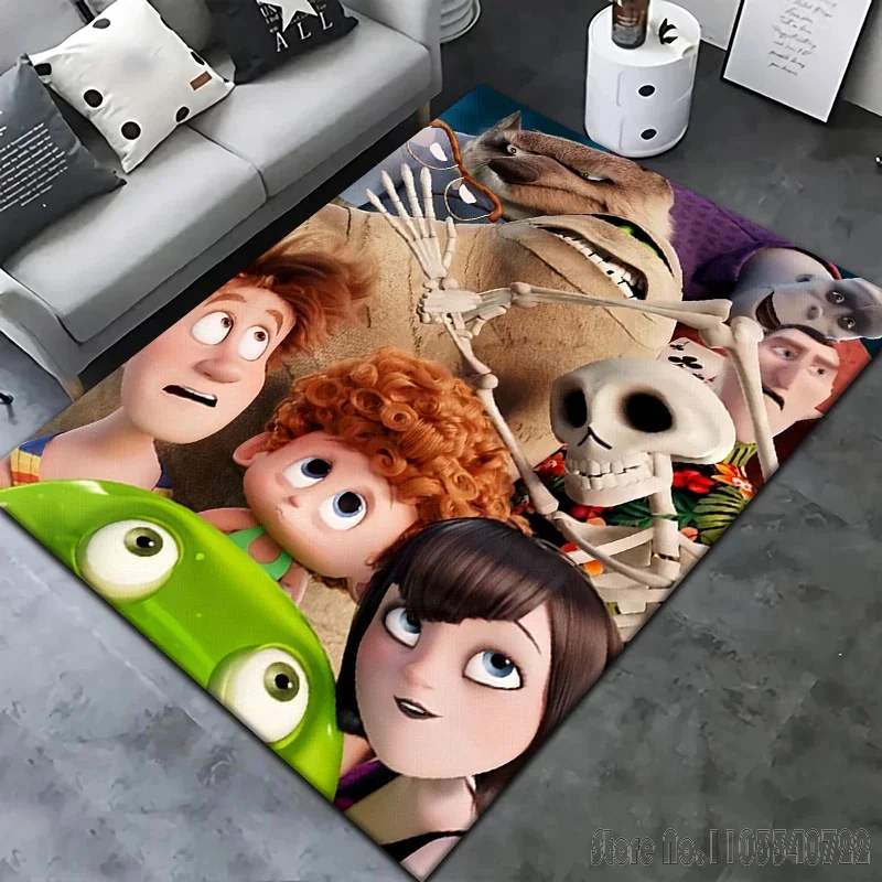 Film Hotel Transylvania Cartoon Teppich Teppiche 120x160cm Dekor für Wohnzimmer Kinderzimmer Sofa Badezimmer Kinder Bodenmatte