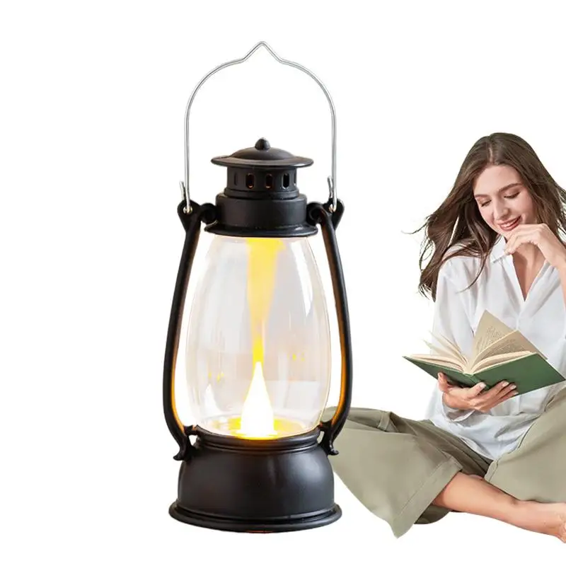 

Портативные уличные фонарики, украшения, атмосферный свет, ретро портативный фонарь пони, настольный декоративный фонарь для стола, патио